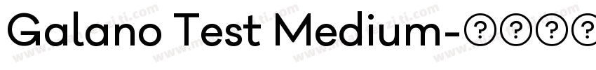 Galano Test Medium字体转换